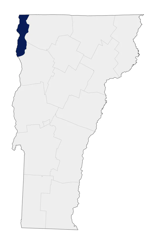 Mountain Bluebird county map