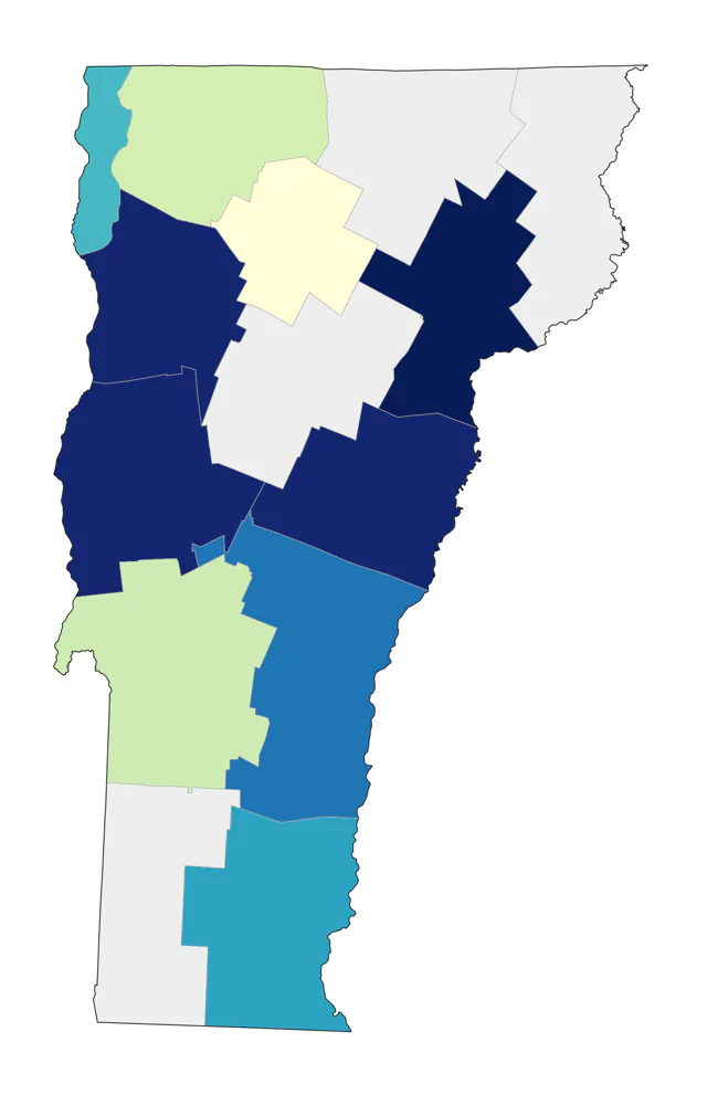 Northern Gannet county map