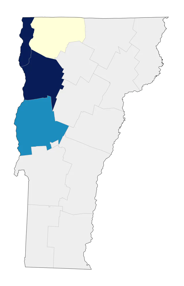 Parasitic Jaeger county map
