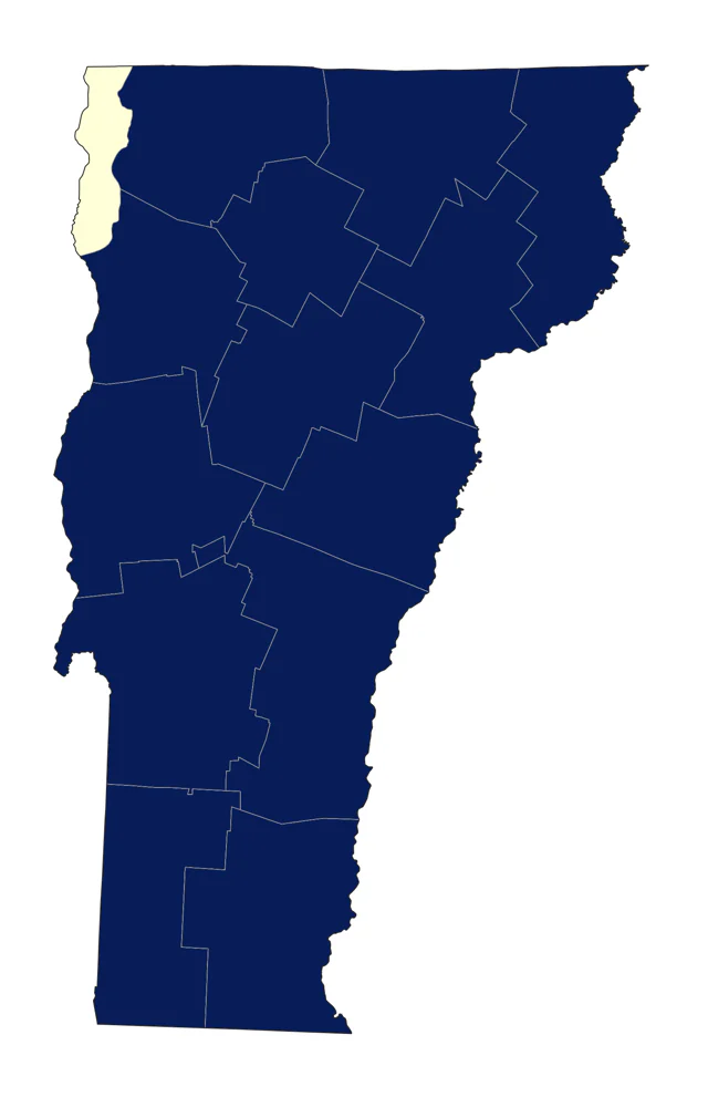 Pine Grosbeak county map