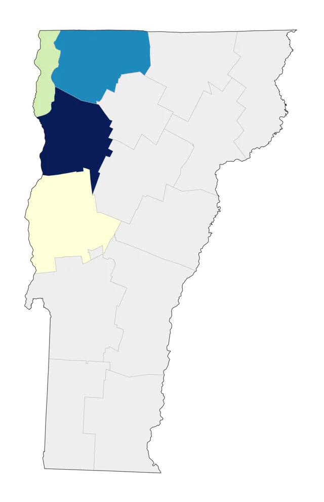 Purple Sandpiper county map