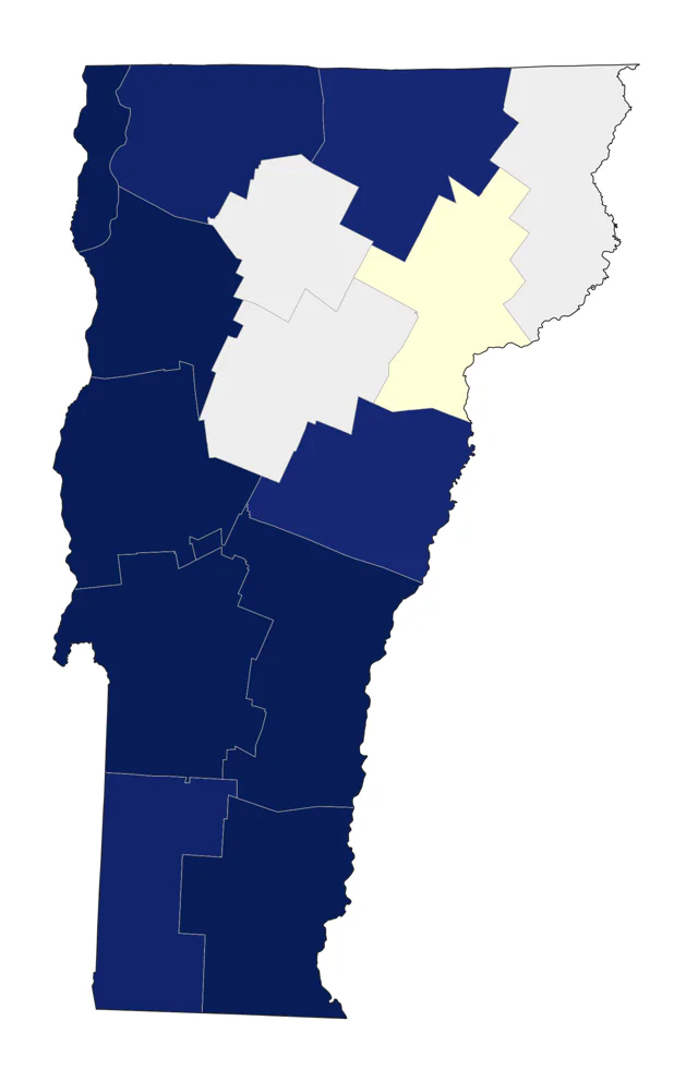 Redhead county map