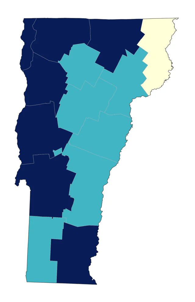 Rough-legged Hawk county map