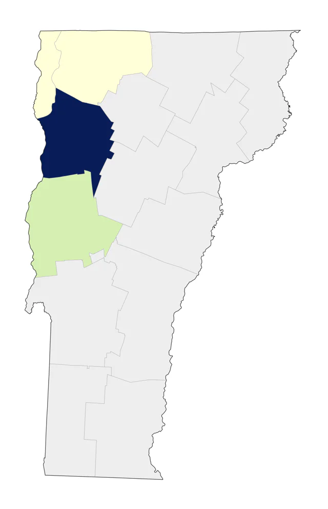 Sabine's Gull county map