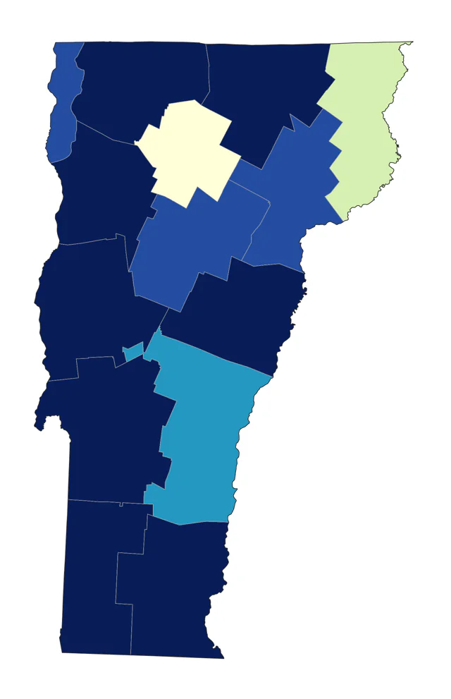 Sandhill Crane county map