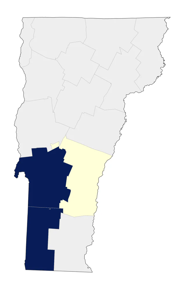 Scissor-tailed Flycatcher county map