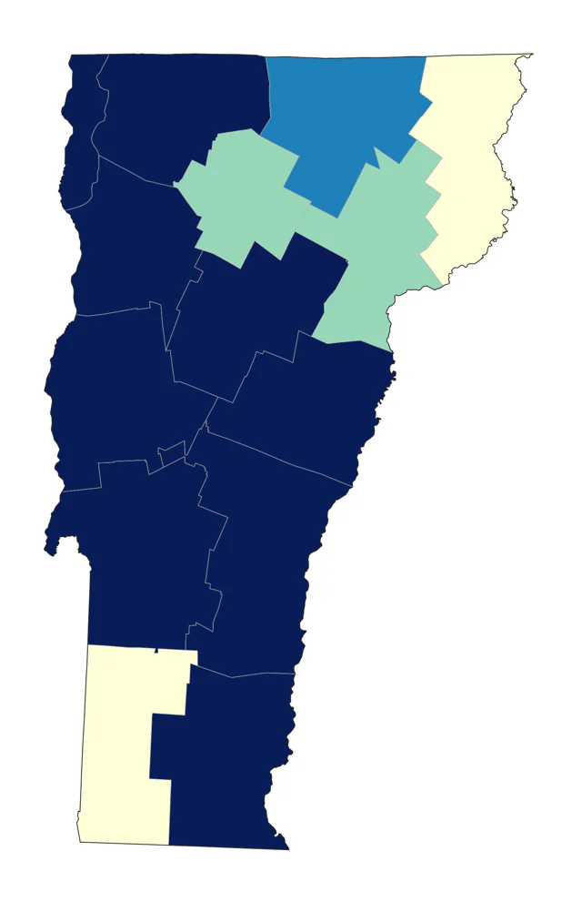 Semipalmated Plover county map