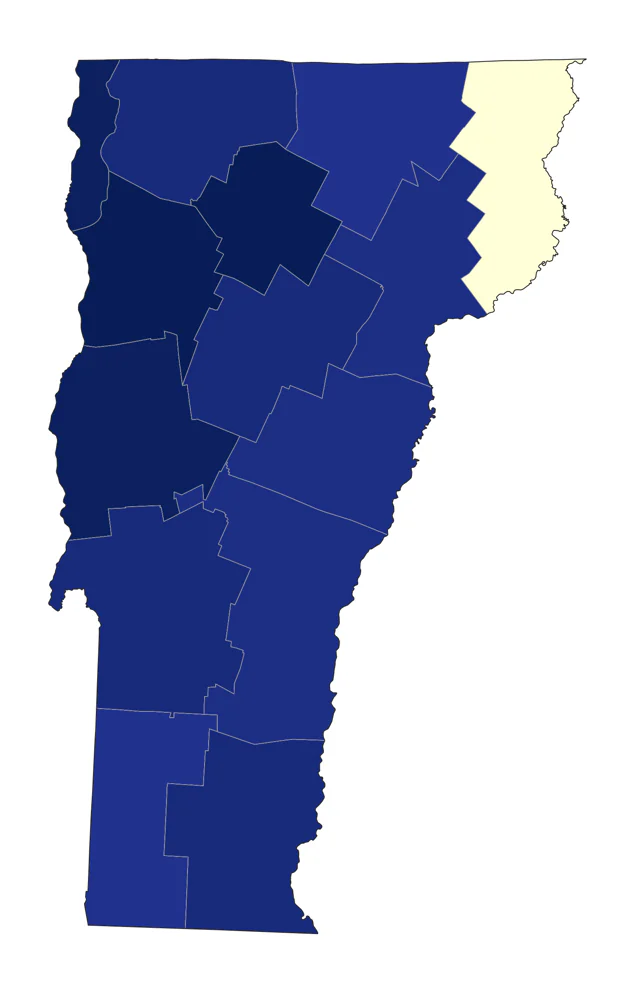 Snowy Owl county map