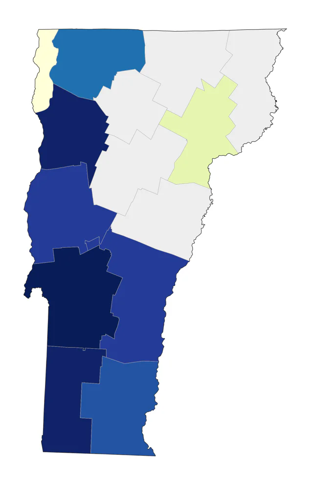 Summer Tanager county map