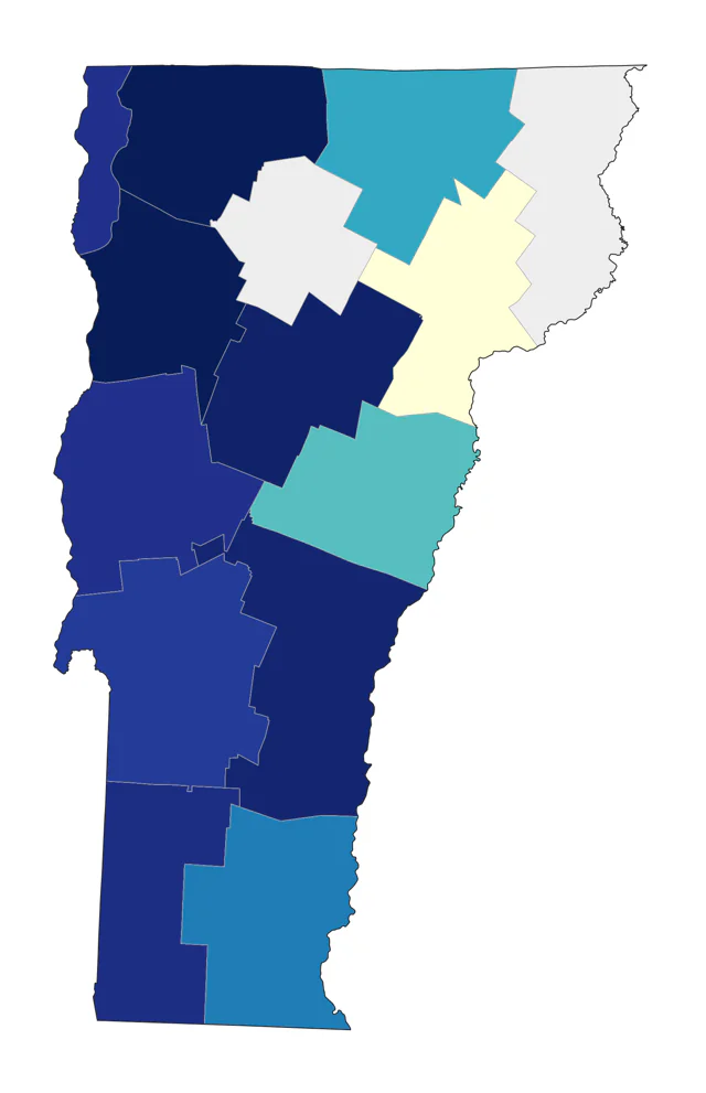 Upland Sandpiper county map