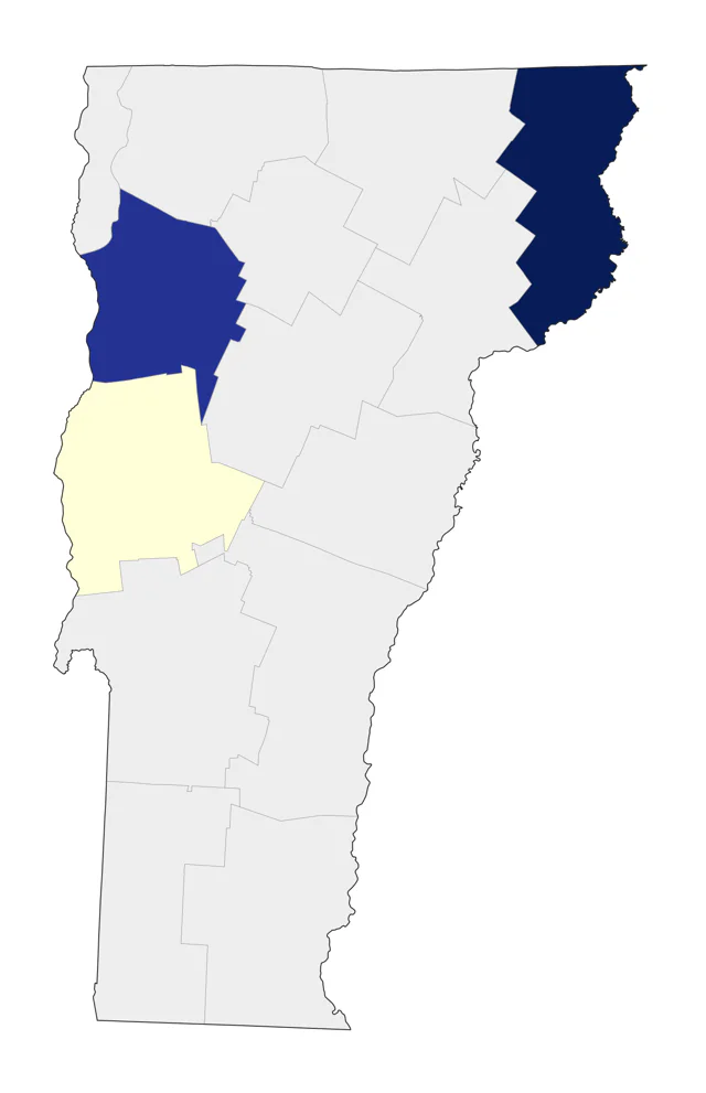 Western Meadowlark county map