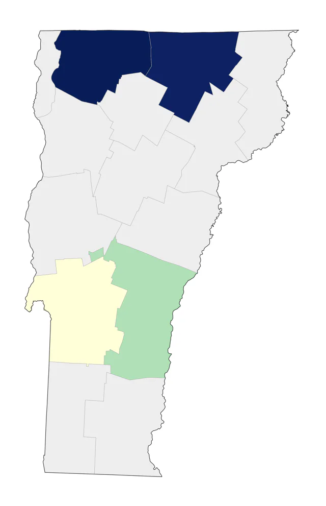 Yellow Rail county map