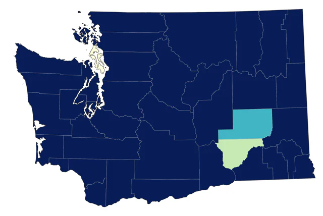 American Dipper county map