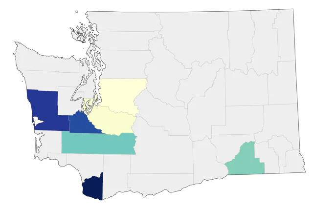 Barnacle Goose county map