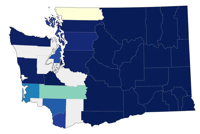 Black-billed Magpie county map