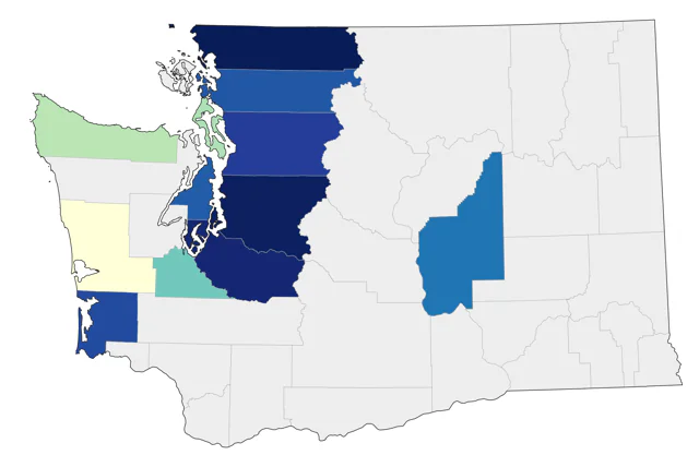 Black-headed Gull county map