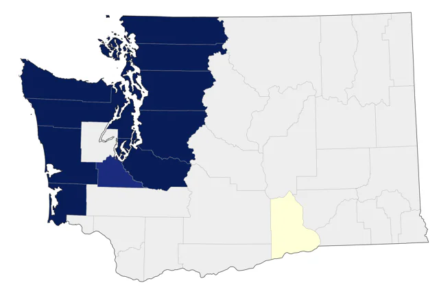 Black Turnstone county map