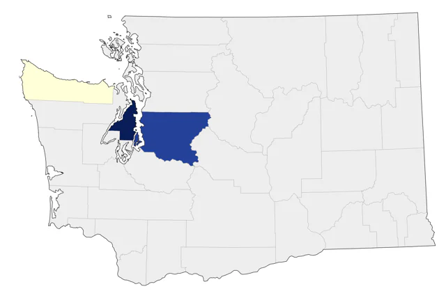 Blue Grosbeak county map