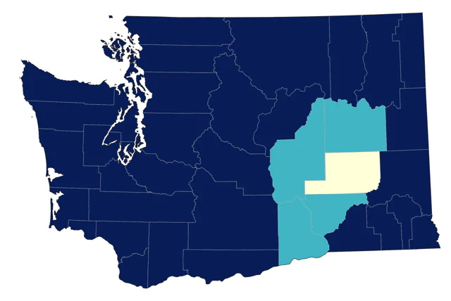Brown Creeper county map