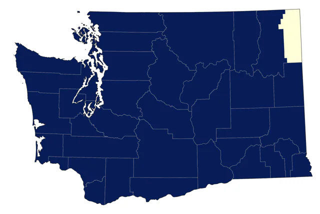 California Gull county map