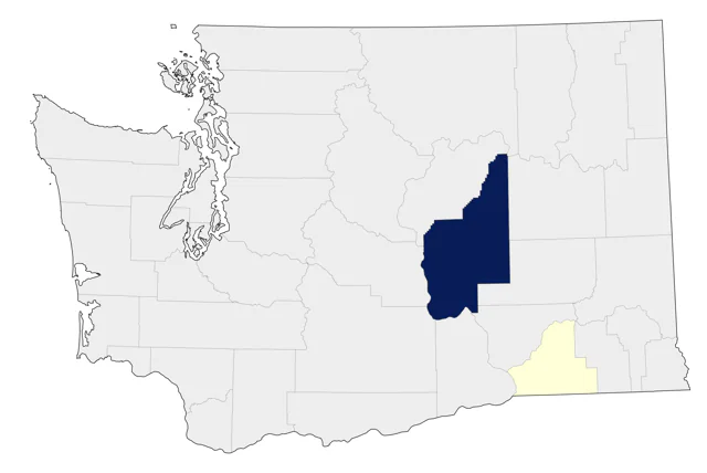 Canada Warbler county map