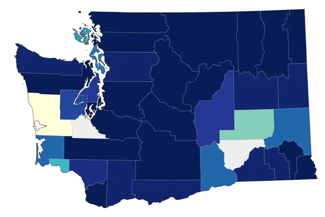 Clark's Nutcracker county map