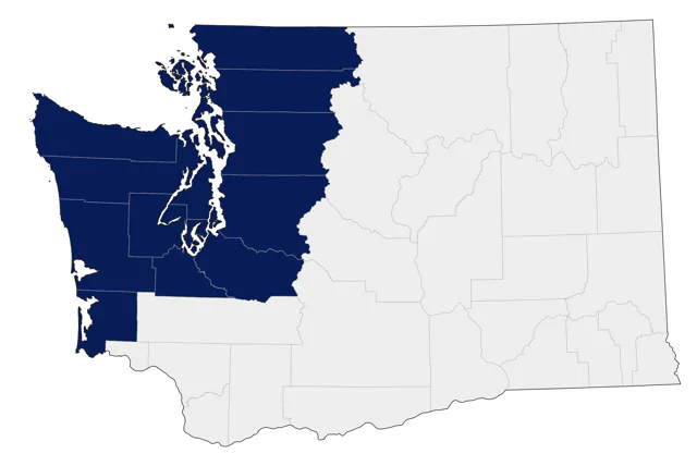 Common Murre county map