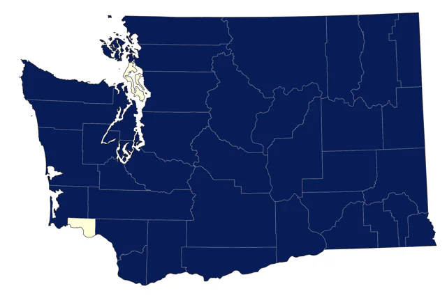 Common Nighthawk county map