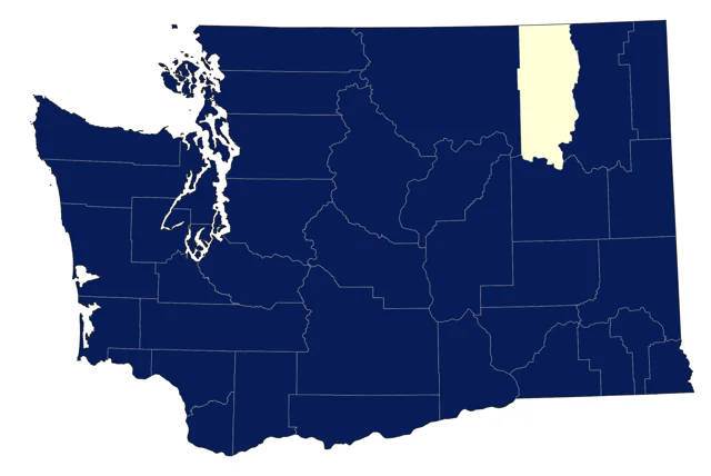 Double-crested Cormorant county map