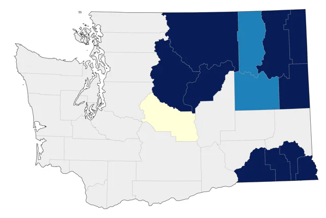 Dusky Grouse county map
