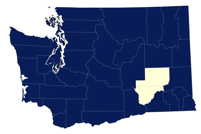 Evening Grosbeak county map