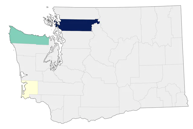 Falcated Duck county map