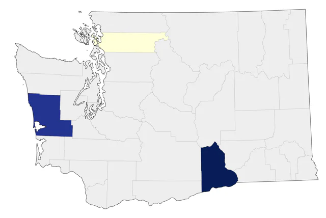 Garganey county map