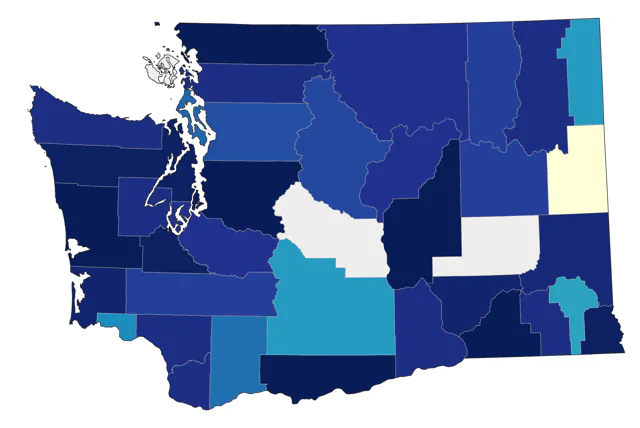 Glaucous Gull county map