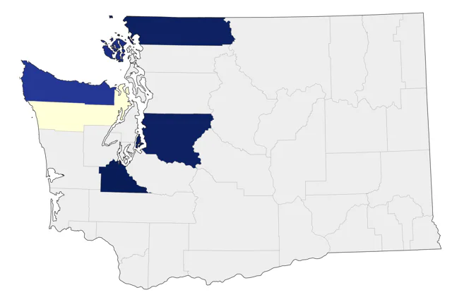 Golden Pheasant county map