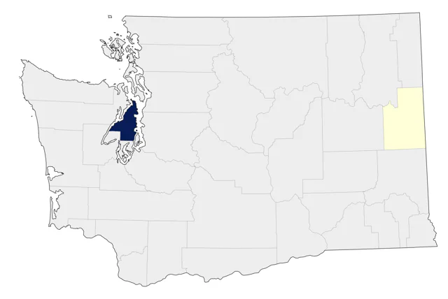 Golden-winged Warbler county map
