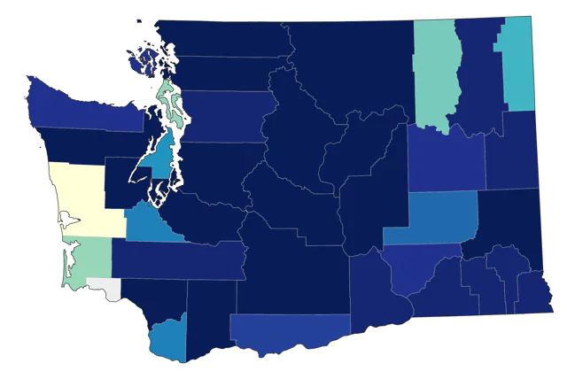 Gray-crowned Rosy-Finch county map