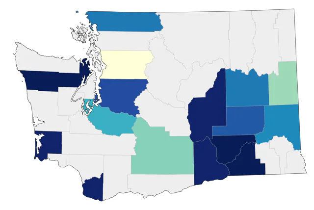 Great-tailed Grackle county map