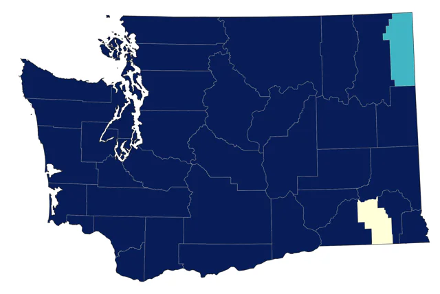 Greater Scaup county map
