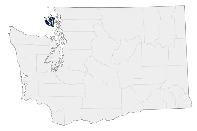 Green Peafowl county map