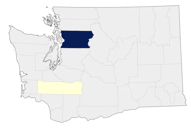 Green Pheasant county map