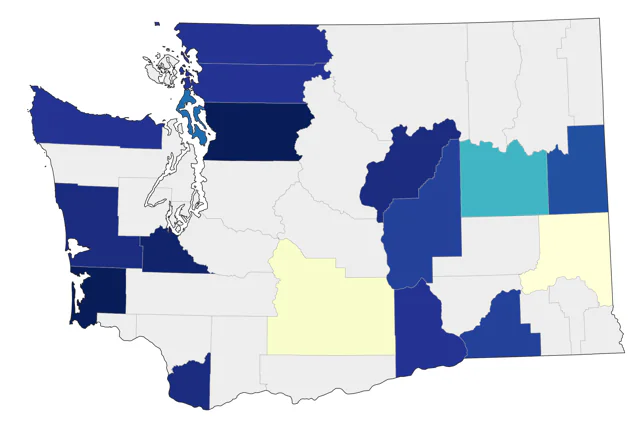 Hudsonian Godwit county map