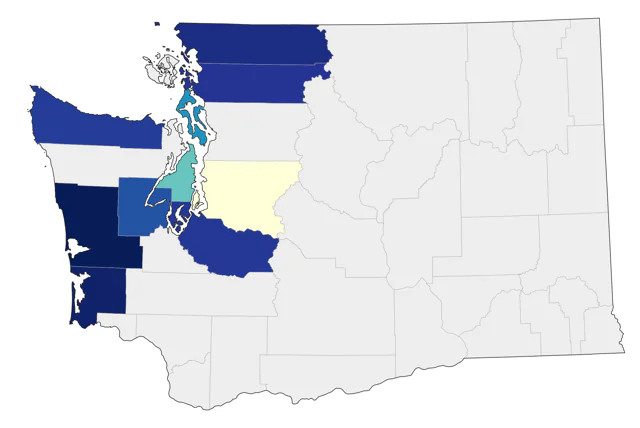 King Eider county map