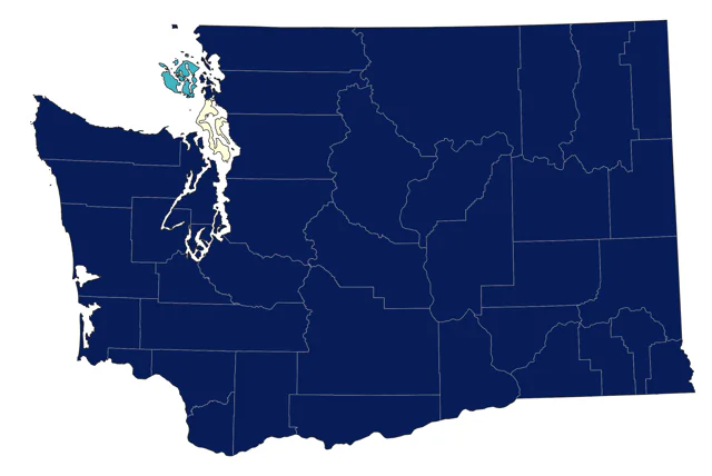 Lazuli Bunting county map