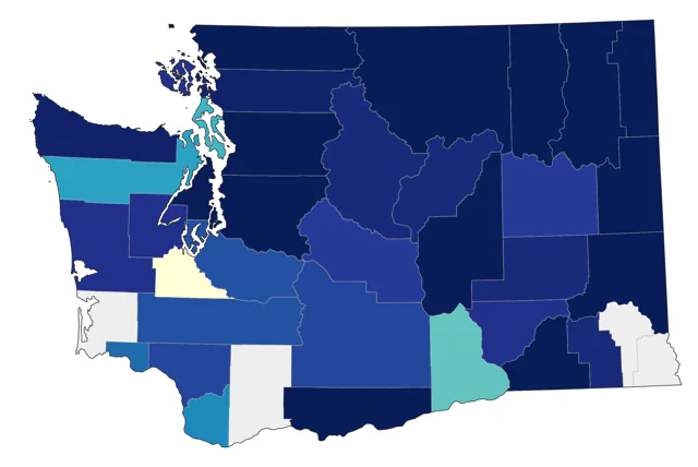 Least Flycatcher county map