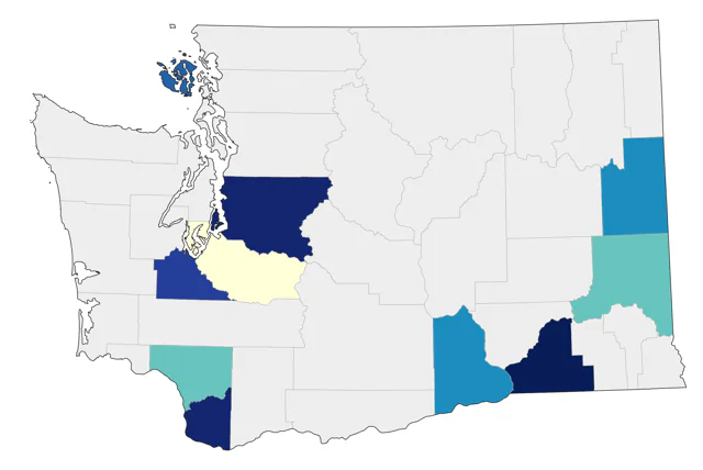 Mandarin Duck county map