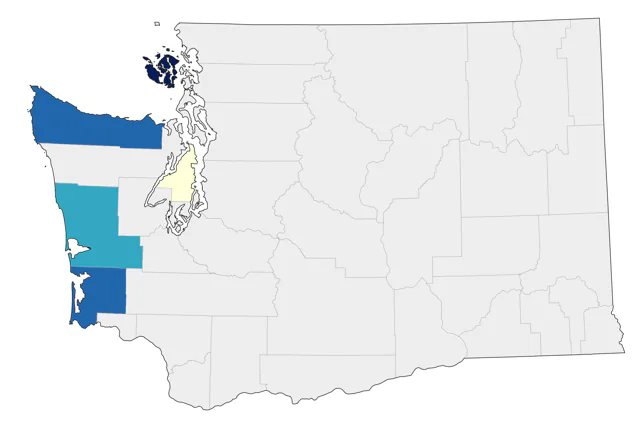 Mottled Petrel county map