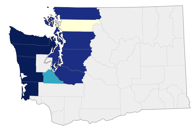 Northern Fulmar county map