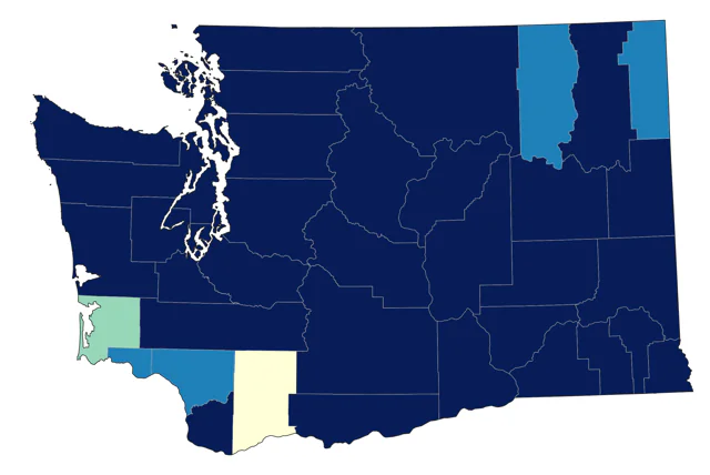 Northern Shrike county map