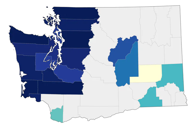 Pacific Golden-Plover county map